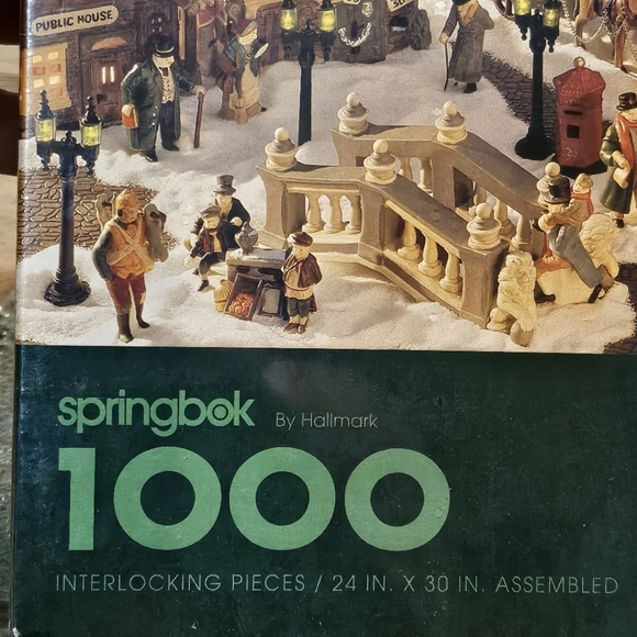 Department 56 Dickens Village Christmas 1000 Piece Springbok Puzzle - Picture 3 of 5